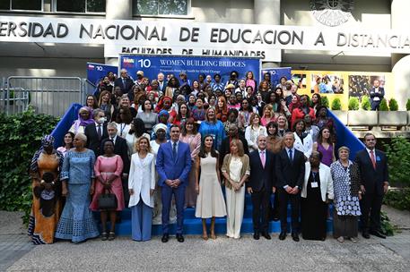 19/05/2022. Pedro Sánchez interviene en la conferencia internacional de la Fundación Mujeres por África. Foto de familia en la Conferencia I...