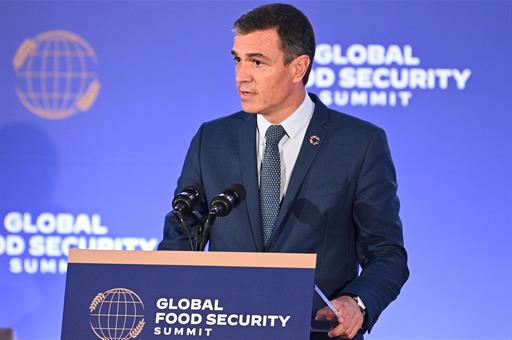 20/09/2022. The President of the Government of Spain participates in the Global Summit on Food Security in New York. The President of the Go...