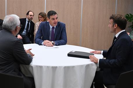 20/10/2022. Pedro Sánchez se reúne con Macron y Costa. El presidente del Gobierno, Pedro Sánchez, mantiene un encuentro con el presidente de...