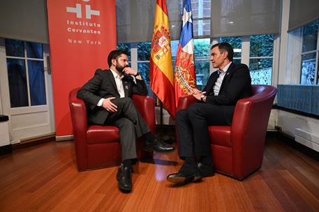 21/09/2022. Pedro S&#225;nchez participa en un homenaje al 50&#186; aniversario del discurso de Salvador Allende ante las Naciones Unidas