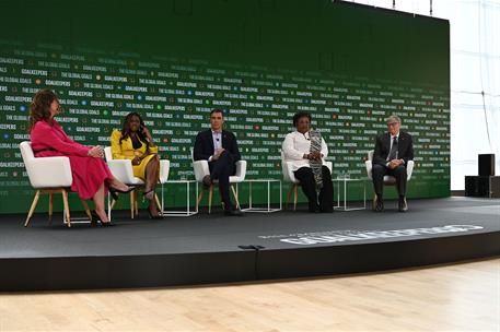 21/09/2022. Pedro S&#225;nchez interviene en el acto &#39;Goalkeepers&#39; de la Fundaci&#243;n Bill y Melinda Gates. El presidente del Gobierno, Pedro S&#225;nche...