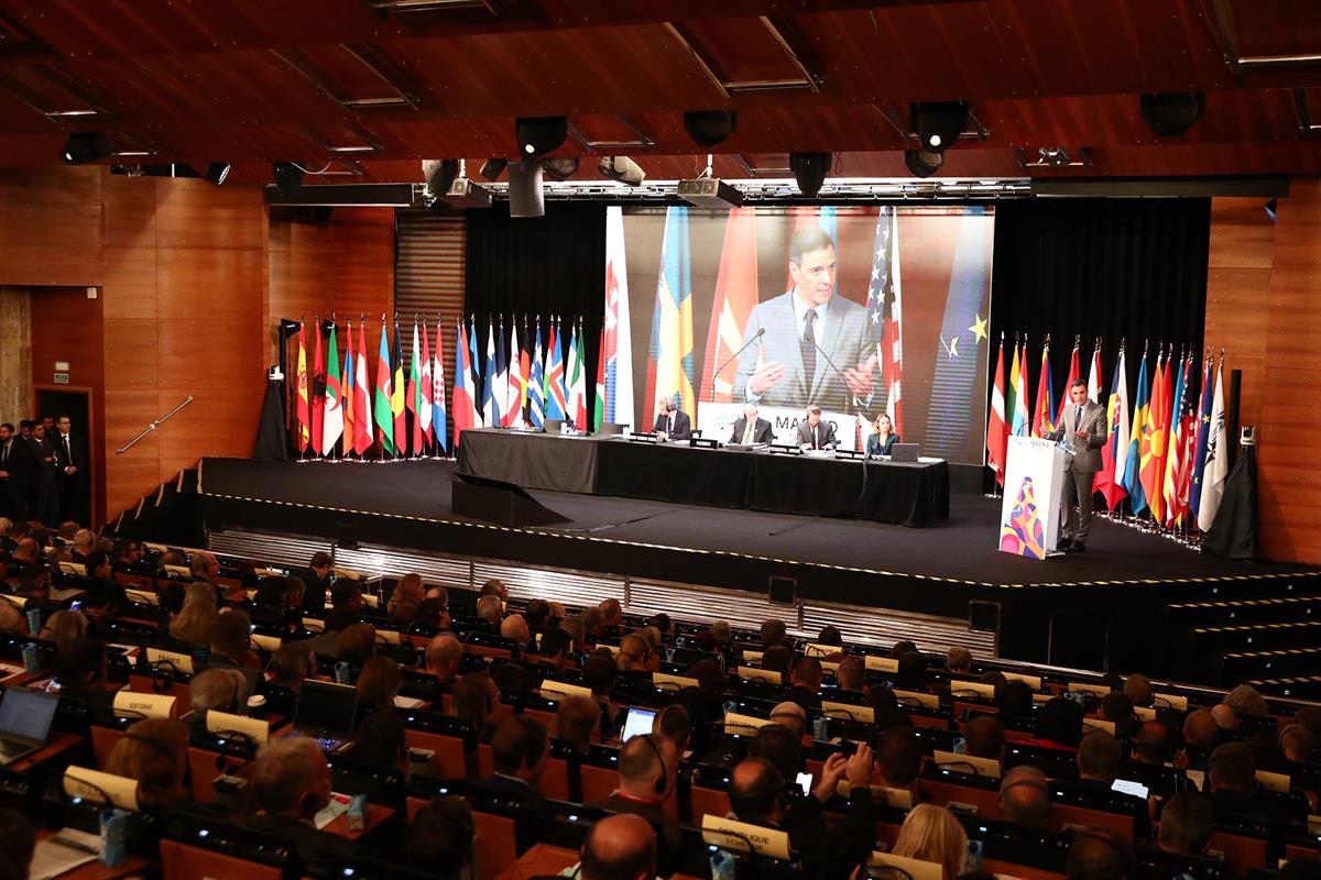 21/11/2022. Pedro Sánchez asiste a la sesión plenaria de la 68ª Asamblea Parlamentaria de la OTAN