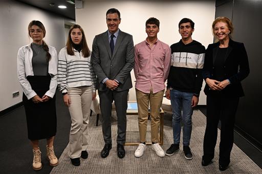 21/11/2022. Pedro Sánchez closes the UNICEF event for World Children's Day. The President of the Government of Spain, Pedro Sánchez, with th...