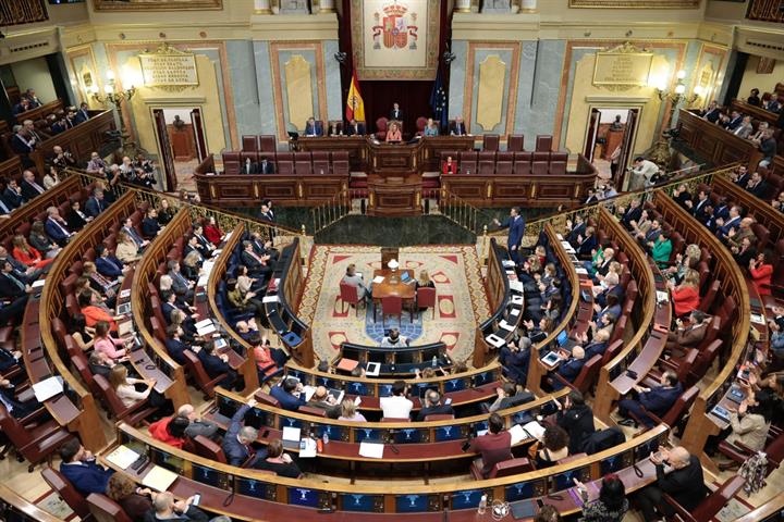El Pleno del Congreso de los Diputados, durante la sesión de control al Gobierno