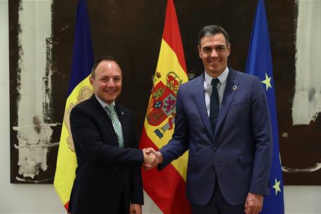 22/07/2022. Encuentro de Pedro Sánchez con el Cap de Govern de Andorra. Encuentro de Pedro Sánchez con el Cap de Govern de Andorra