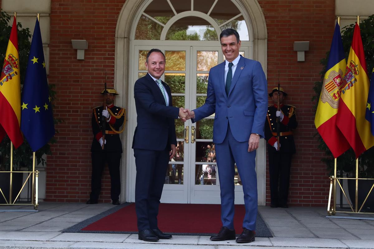 22/07/2022. Encuentro de Pedro Sánchez con el Cap de Govern de Andorra. Encuentro de Pedro Sánchez con el Cap de Govern de Andorra