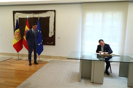 22/07/2022. Encuentro de Pedro Sánchez con el Cap de Govern de Andorra. Encuentro de Pedro Sánchez con el Cap de Govern de Andorra