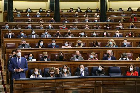 23/03/2022. Pedro Sánchez asiste a la sesión de control en el Congreso. El presidente del Gobierno, Pedro Sánchez, interviene en la sesión d...