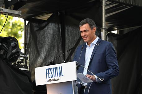 23/09/2022. Pedro S&#225;nchez asiste a la celebraci&#243;n del X aniversario de &#39;elDiario.es&#39;. El presidente del Gobierno, Pedro S&#225;nchez, durante su ...