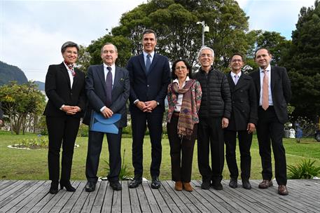 24/08/2022. Viaje oficial de Pedro Sánchez por América Latina: Colombia. El presidente del Gobierno, Pedro Sánchez, visita el Centro de Memo...