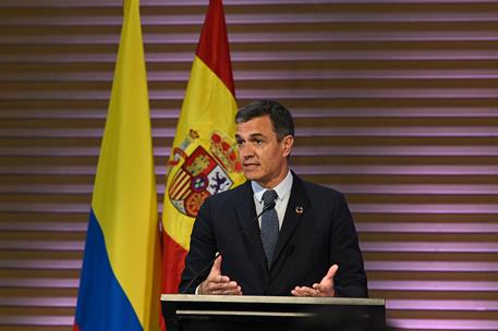 24/08/2022. Pedro S&#225;nchez clausura el Encuentro Empresarial Espa&#241;a-Colombia