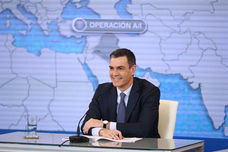 24/12/2022. Pedro S&#225;nchez da un mensaje a las tropas espa&#241;olas en misiones humanitarias. Pedro S&#225;nchez da un mensaje a las tropas espa&#241;olas ...