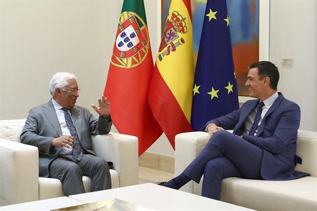 26/05/2022. El presidente del Gobierno recibe al primer ministro portugués, António Costa. El presidente del Gobierno, Pedro Sánchez, y el p...