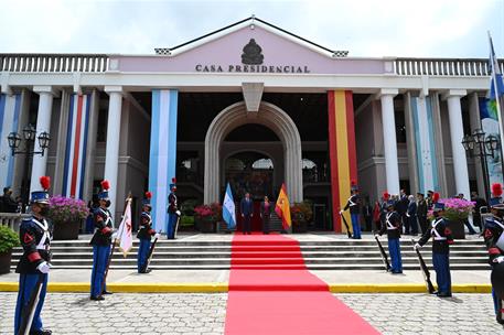 26/08/2022. Recibimiento a Pedro sánchez en Honduras