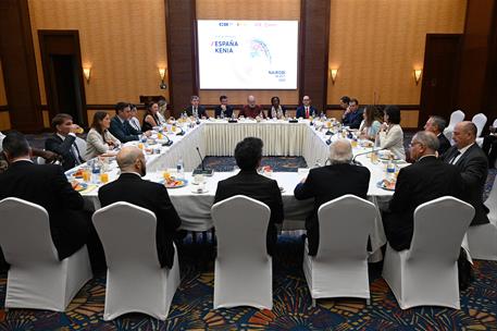 26/10/2022. Viaje del presidente del Gobierno a Kenia. El presidente del Gobierno, Pedro S&#225;nchez, participa, junto a la ministra de Industri...