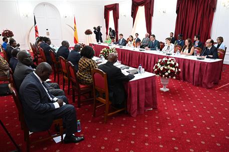 26/10/2022. Viaje del presidente del Gobierno a Kenia. Reuni&#243;n del presidente del Gobierno, Pedro S&#225;nchez, el presidente de Kenia, William R...