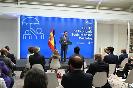 27/05/2022. Sánchez presenta el PERTE de Economía Social y de los Cuidados