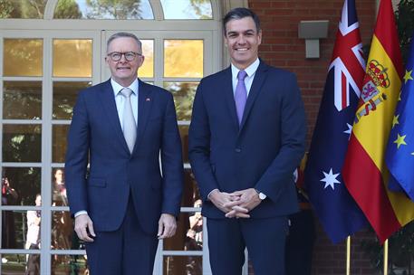 28/06/2022. Pedro Sánchez recibe al primer ministro de Australia, Anthony Albanese