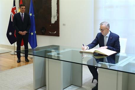 28/06/2022. Pedro S&#225;nchez recibe al primer ministro de Australia, Anthony Albanese