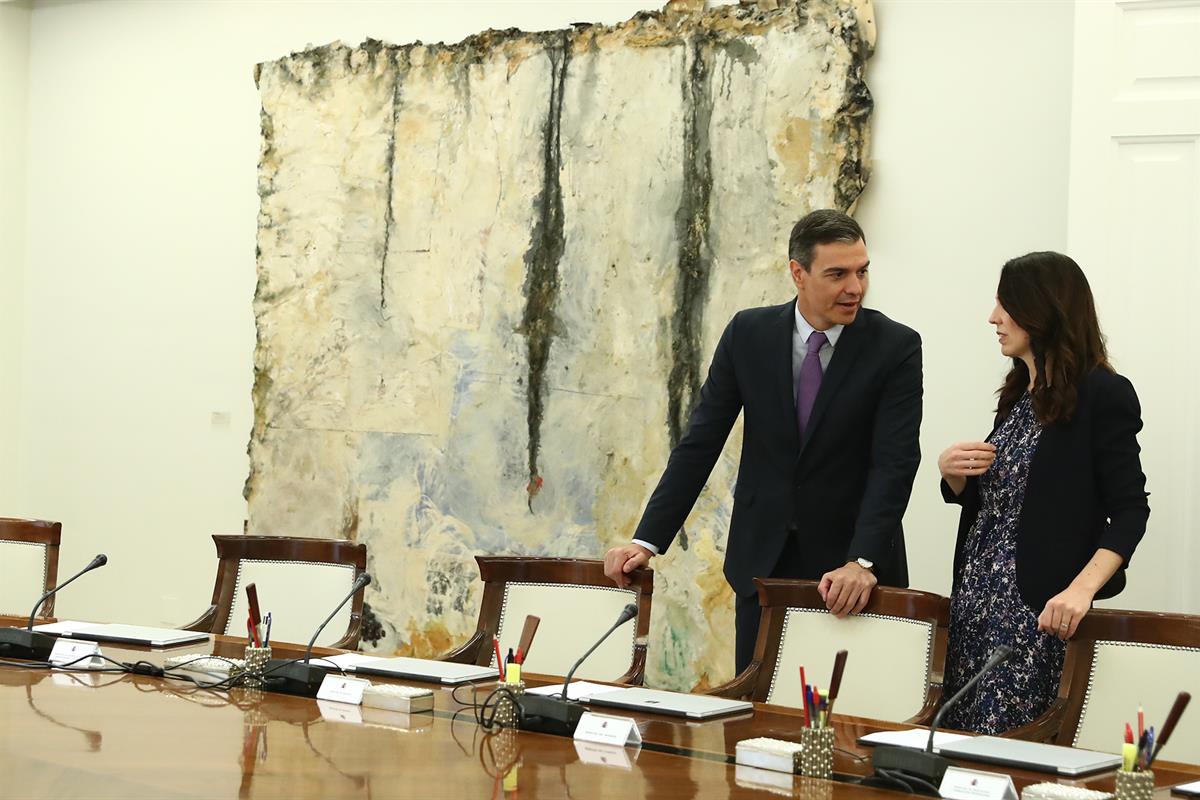 28/06/2022. Pedro Sánchez recibe a la primera ministra de Nueva Zelanda, Jacinda Ardern