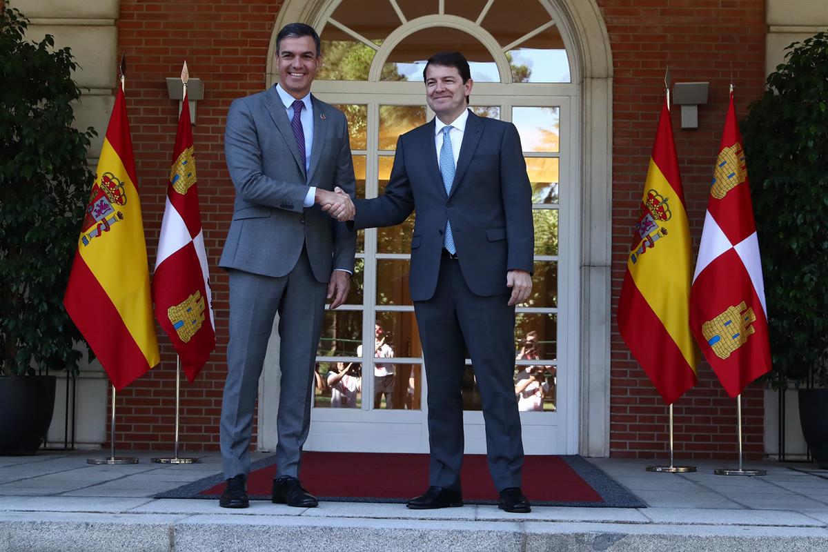 28/07/2022. Pedro Sánchez se reúne con el presidente de la Junta de Castilla y León