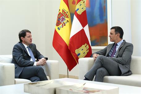 28/07/2022. El presidente del Gobierno, Pedro Sánchez, se reúne con el presidente de la Junta de Castilla y León