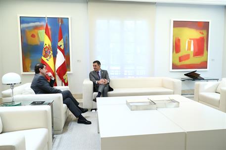 28/07/2022. El presidente del Gobierno se reúne con el presidente de la Junta de Castilla y León