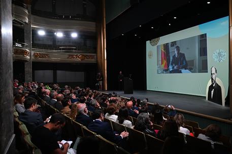 28/09/2022. Pedro S&#225;nchez participa en el acto de presentaci&#243;n del &#39;A&#241;o de Investigaci&#243;n Santiago Ram&#243;n y Cajal&#39;. El presidente del Gobierno...