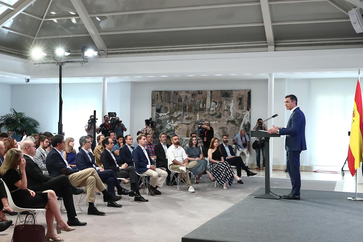 29/07/2022. Sánchez presenta el informe 'Cumpliendo' del primer semestre de 2022