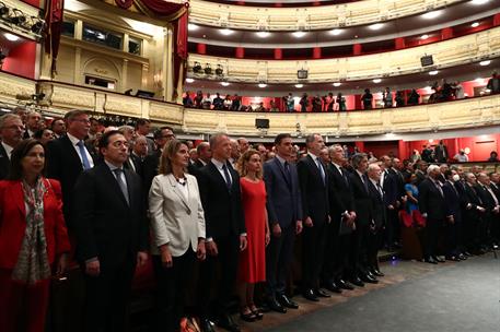 30/05/2022. Pedro S&#225;nchez interviene en el acto del 40&#186; aniversario de la adhesi&#243;n de Espa&#241;a a la OTAN. El presidente del Gobierno, Pedro S&#225;...