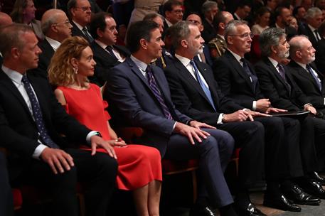 30/05/2022. Pedro S&#225;nchez interviene en el acto del 40&#186; aniversario de la adhesi&#243;n de Espa&#241;a a la OTAN. El presidente del Gobierno, Pedro S&#225;...