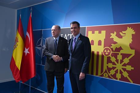 30/06/2022. Encuentro bilateral de Pedro S&#225;nchez y el presidente de Turqu&#237;a, Tayip Erdogan