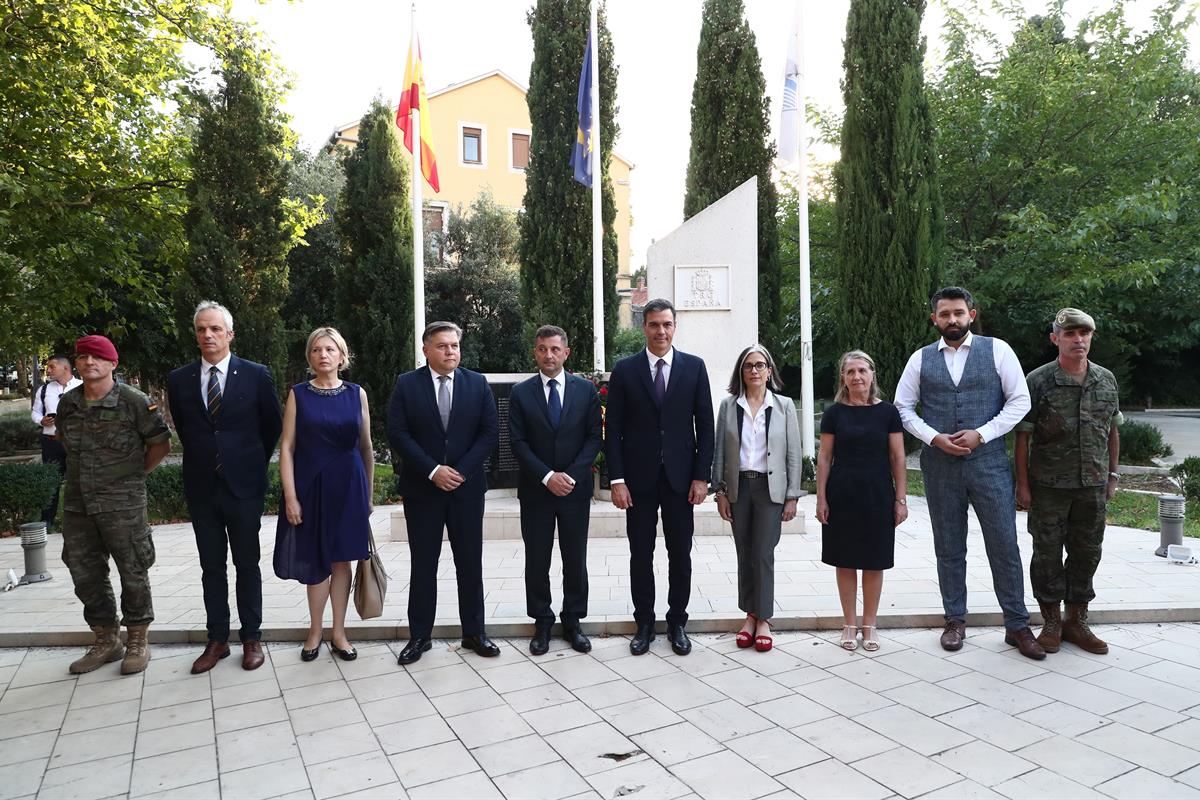 30/07/2022. Pedro Sánchez participa en el homenaje a los caídos durante la guerra en Bosnia y Herzegovina. Pedro Sánchez participa en el hom...