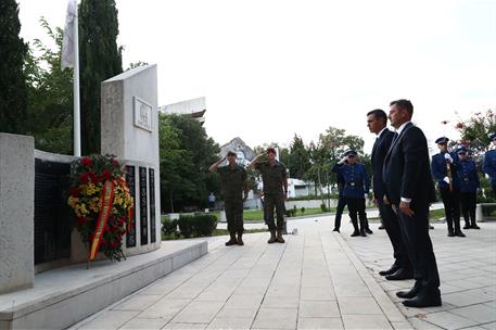30/07/2022. Pedro S&#225;nchez rinde homenaje a los ca&#237;dos espa&#241;oles durante la guerra en Bosnia Herzegovina. Pedro S&#225;nchez rinde homenaje a los ...