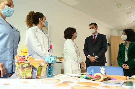 1/03/2023. Pedro Sánchez inaugura el Centro de Salud Tarajal en Ceuta. El presidente del Gobierno, Pedro Sánchez,durante su visita al Centro...