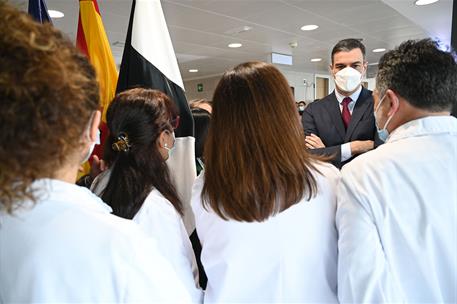 1/03/2023. Pedro Sánchez inaugura el Centro de Salud Tarajal en Ceuta. El presidente del Gobierno, Pedro Sánchez,durante su visita al Centro...