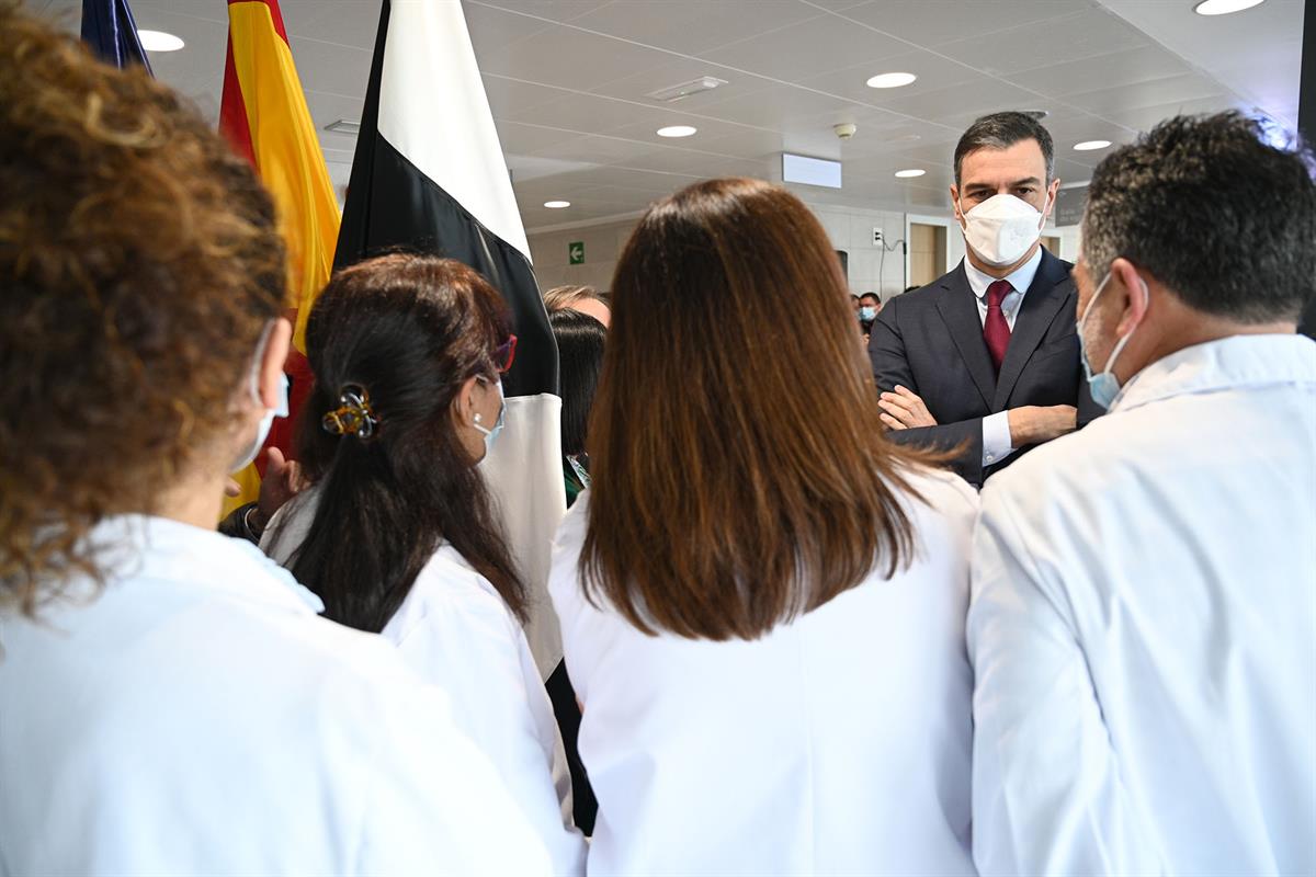 1/03/2023. Pedro Sánchez inaugura el Centro de Salud Tarajal en Ceuta. El presidente del Gobierno, Pedro Sánchez,durante su visita al Centro...