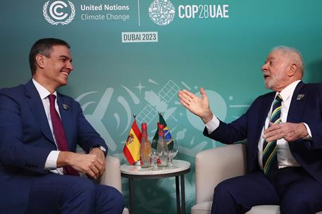 1/12/2023. Pedro S&#225;nchez participa en la Conferencia de las Naciones Unidas sobre Cambio Clim&#225;tico (COP28). El presidente del Gobierno, Pedr...