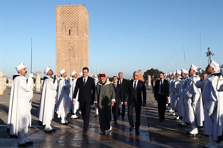 2/02/2023. Pedro Sánchez participa en la XII Reunión de Alto Nivel entre España y Marruecos. El presidente del Gobierno, Pedro Sánchez, a su...