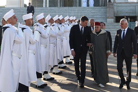 2/02/2023. Pedro Sánchez participa en la XII Reunión de Alto Nivel entre España y Marruecos. El presidente del Gobierno, Pedro Sánchez, a su...