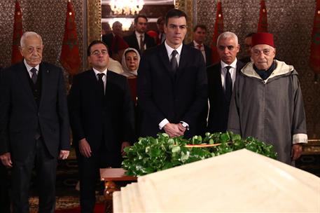 2/02/2023. Pedro S&#225;nchez participa en la XII Reuni&#243;n de Alto Nivel entre Espa&#241;a y Marruecos. El presidente del Gobierno, Pedro S&#225;nchez, visi...