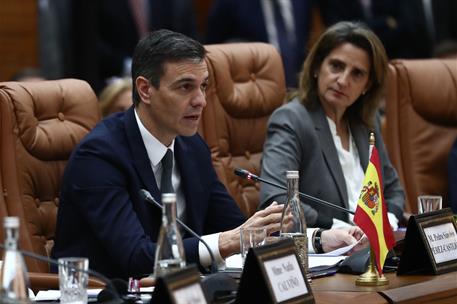 2/02/2023. Pedro S&#225;nchez participa en la XII Reuni&#243;n de Alto Nivel entre Espa&#241;a y Marruecos. El presidente del Gobieron, Pedro S&#225;nchez duran...