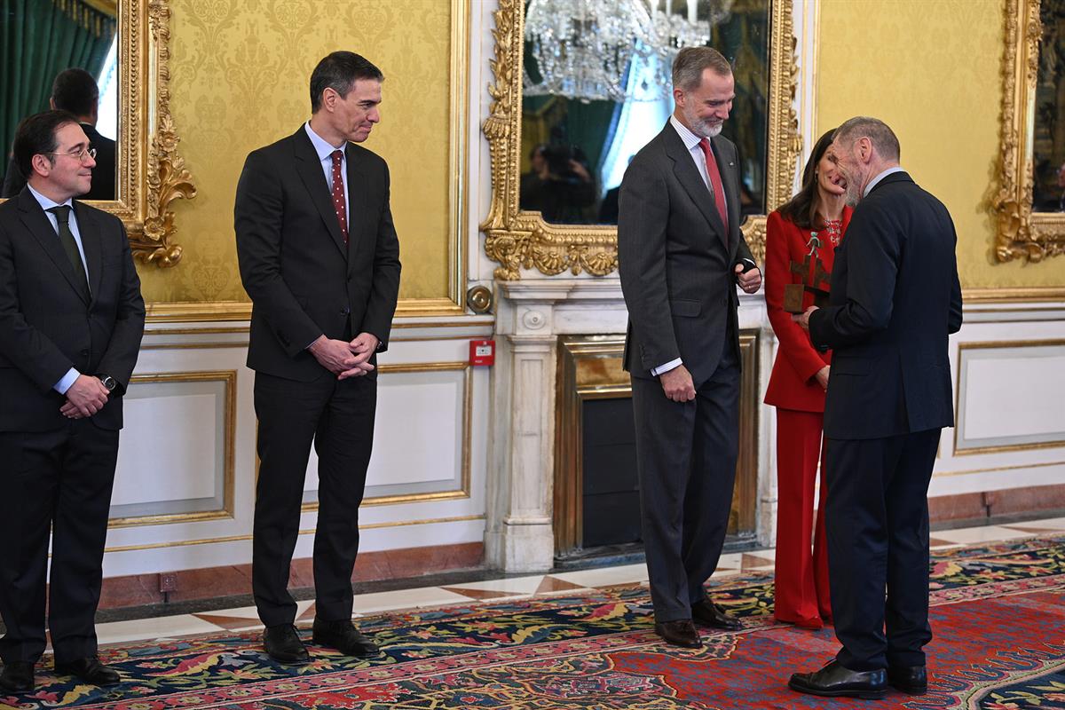 4/12/2023. Pedro Sánchez asiste a la reunión anual del Patronato del Instituto Cervantes. El ministro de Asuntos Exteriores, Unión Europea y...