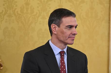 4/12/2023. Pedro Sánchez asiste a la reunión anual del Patronato del Instituto Cervantes. El presidente del Gobierno, Pedro Sánchez, durante...