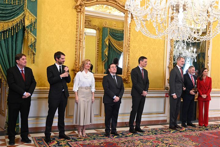 4/12/2023. Pedro Sánchez asiste a la reunión anual del Patronato del Instituto Cervantes. El director del Instituto Cervantes, el ministro d...