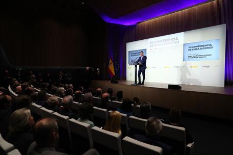 9/01/2023. Pedro Sánchez inaugura la VII Conferencia de Embajadores
