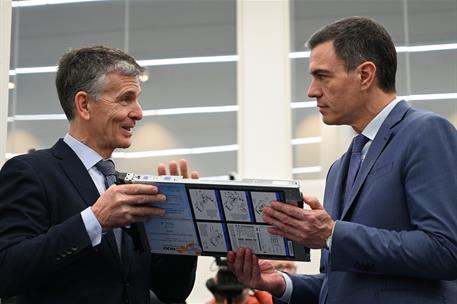 10/03/2023. Pedro S&#225;nchez visita las instalaciones del superordenador &#39;MareNostrum 5&#39;. El presidente del Gobierno, Pedro S&#225;nchez, durante su...