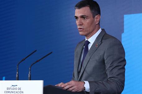 12/01/2023. Pedro S&#225;nchez asiste al acto de clausura de la XIII Edici&#243;n del Spain Investors Day. El presidente del Gobierno, Pedro S&#225;nchez, ...