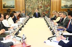 Reunión del Consejo de Seguridad Nacional en el Palacio de la Zarzuela