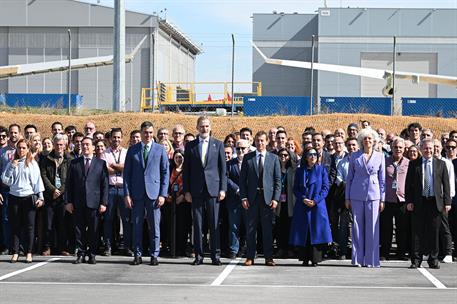 13/03/2023. S&#225;nchez asiste al acto del centenario de Construcciones Aeron&#225;uticas. El presidente del Gobierno, Pedro S&#225;nchez, y los ministros...